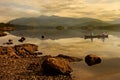 Exploring Derwent Water Royalty Free Stock Photo