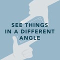 Exploring different angles illustrations hand signs