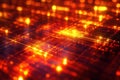 Exploring Digital Circuits, Glowing Network Design, Futuristic Technology