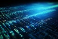 Exploring the Digital Landscape of Binary Data and Information Flow Royalty Free Stock Photo