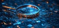 Exploring Digital Realms A Stunning 3D Magnifying Glass Over