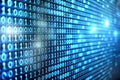 Exploring the Digital World: Horizontal Abstract Binary Code Representation Royalty Free Stock Photo