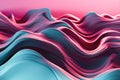 Exploring Dimensionality: A Surreal Depiction of Depth in a Gradient of Pink and Red, ai generative