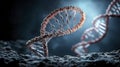 Exploring dna structure laboratory scientific visualization cellular environment macro viewpoint genetic research insights
