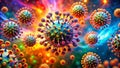 Exploring the Dynamic Interactions of Virus Particles Within a Cellular Environment