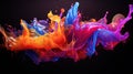 Exploring Dynamic Pigments in Liquid Motion. Generative Ai