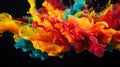 Exploring Dynamic Pigments in Liquid Motion. Generative Ai