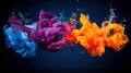 Exploring Dynamic Pigments in Liquid Motion. Generative Ai