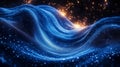 Exploring Dynamic Waves of Light in an Abstract Cosmic Scene