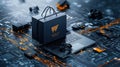 Exploring e-commerce integration in technology infographic on digital shopping and electronic environments