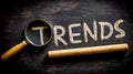 Exploring emerging patterns and insights in trends analysis Royalty Free Stock Photo
