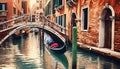 Exploring the Enchanting Beauty of Venice Canals with Gondolas and Bridges