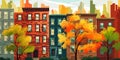 Exploring the Enchanting Streets of Brooklyn: A Vibrant Autumn S Royalty Free Stock Photo