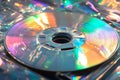 Exploring the evolution of optical discs cd and dvd technologies in modern computing Royalty Free Stock Photo