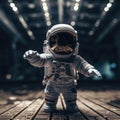 Exploring the Exhilarating World of Outer Space: Astronaut and Kosmonaut Reach for the Stars. Royalty Free Stock Photo