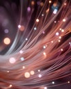 Exploring the Fascinating Interplay of Quantum Computing and Optical Fibers in Modern Technology Royalty Free Stock Photo