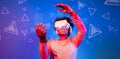 Exploring the Future of Artificial Intelligence with Virtual Reality in the Realm of Generative Functions and Coding Royalty Free Stock Photo
