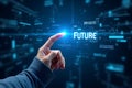 Exploring future technologies digital innovation virtual environment interactive concept