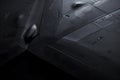 Exploring Futuristic Aircraft Design, Advanced Stealth Technology and Rivet Details in Dark Matte Finish, Unveiling