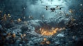 Exploring the Innovative Frontiers of Drone Technology Overlush Green Fields of Nature