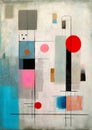 Exploring the Intersection of Minimalism and Abstract Expressionism: A Colorful Journey through Anthropomorphic Shapes and Liminal