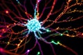 Exploring the Intricacies of Neurons and Synapses. A beautiful abstract Neurons and Synapses. Generative AI