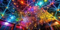 Exploring the Intricate Digital Plexus: A Futuristic Visualization of Connections in Science, Technology, and