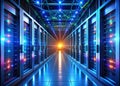 Exploring the Intricate Network of a Modern Data Center A Visual Deep Dive into Servers Supercomputers and Network
