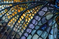 Exploring Intricate Patterns, A Close-Up View of Stunning, Vivid, and Textured Wing Scales Displaying Organic Geom