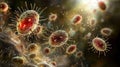 Exploring the Intricate World of Viruses: A Fascinating Journey into Microbial Life Forms Royalty Free Stock Photo