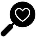 Exploring love Isolated Vector Icon which can easily modify or edit Royalty Free Stock Photo