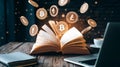 Exploring the Magic of Cryptocurrency Unleashing Valuable Knowledge and Insights Royalty Free Stock Photo