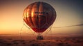 Martian Sunset Balloon: Cinematic Hyper-Detail with Unreal Engine and Megapixel Resolutio