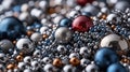 Exploring material science properties of alloys in closeup view industrial environment macro photography