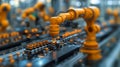 Exploring modular robotics design in a modern manufacturing facility during the day