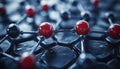 Exploring molecular structures in an organic chemistry lab focused on synthesizing carbon compounds Royalty Free Stock Photo
