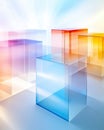 Exploring Multidimensional Space Through a Tesseract Projection With Illuminated Layers