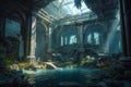 Enchanting Underwater Kingdom: Sunken Palace and Mermaids in 8K Concept Art