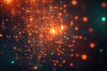 Exploring Network Connections, Abstract Data Visualization, Futuristic Design