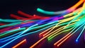 Exploring New Business Trends Using LEDs, Optical Fibre, and Coloured Electric Cables.