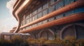 Martian-Inspired Building: Cinematic Close-up with Unreal Detail in CinmmA Quality