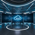Exploring the Power of SaaS: The Future of Cloud-Based Software Solutions. Royalty Free Stock Photo