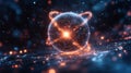Exploring the principles of quantum mechanics with focus on qubit, superposition, and entanglement in a cosmic