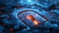 Exploring quantum encryption technology and its applications in secure communication systems. Generative AI Royalty Free Stock Photo