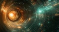 Exploring quantum mechanics through visualizations of superposition in the cosmic landscape of an infinite galaxy