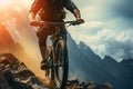 Exploring rugged terrains on a mountain bike, embodying adventurous spirit