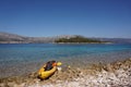 Exploring the smaller islands around korcula town with a kayak