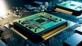 Exploring technology innovation digital circuitry close-up image high-tech environment macro view future concepts
