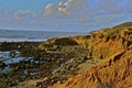 Exploring Tide Pools along Coastline Royalty Free Stock Photo