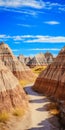 Exploring The Vibrant Badlands: A Journey Through Maroon And Navy